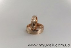 Обручальные кольца золотые